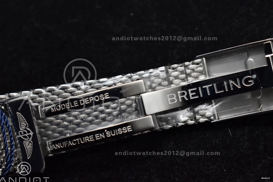 Bracelet Mesh BLSF Bezel SS White Dial II Heritage Ceramic A on 1186 SuperOcean SS Blue WellDesigned 42mm 0731